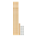 Rev-A-Shelf (4) 57-7/16" x 1-1/8" Wood Pilaster Uprights and (6) Pilaster Hardware Sets - 4PIL-58-113-1