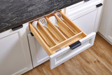 Rev-A-Shelf 13-1/4" x 19-1/2" Natural Maple Right Size Utensil Drawer Insert - 4WUT-18SH-1
