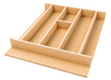Rev-A-Shelf 16-1/4" x 19-1/2" Natural Maple Right Size Utensil Drawer Insert - 4WUT-21SH-1