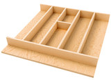 Rev-A-Shelf 19-1/4" x 19-1/2" Natural Maple Right Size Utensil Drawer Insert - 4WUT-24SH-1