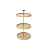 Rev-A-Shelf 20" Almond Value Line Polymer Full-Circle 3-Shelf Lazy Susan for 33" to 36" H Corner Wall Cabinets - 3073-20-15-531