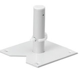 Rev-A-Shelf 24" Almond Lazy Daisy Polymer Full-Circle 1-Shelf Lazy Susan w/Bottom-Mount Hardware for Corner Base Cabinets - LD-2061-24BM-15-1