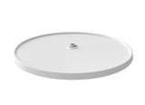 Rev-A-Shelf 28" White Polymer Full-Circle 1-Shelf Lazy Susan for Corner Base Cabinets (No Hardware) - 6001-28-11-52