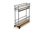 Rev-A-Shelf 3" Two-Tier Narrow Wire Wall Upright Pullout - 5WU2-3N1-1
