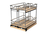 Rev-A-Shelf 9" Two-Tier Double Wide Wire Wall Upright Pullout - 5WU2-9W2-1