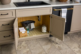 Rev-A-Shelf Almond Flexible Polymer Trim-to-Fit Drip Tray for 33" - 36" Sink Base Cabinets - SBDTF-3336-15-1
