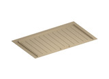 Rev-A-Shelf Almond Flexible Polymer Trim-to-Fit Drip Tray for 33" - 36" Vanity Sink Base Cabinets - SBVDTF-3336-15-1