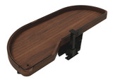 Rev-A-Shelf Craftsman Collection Solid Walnut Single-Tier Girasolo w/ Soft-Close and Black Accents for 15" Left Opening/Blind Right Corner Cabinets - 4871CC-WN-15-LMB