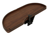 Rev-A-Shelf Craftsman Collection Solid Walnut Single-Tier Girasolo w/ Soft-Close and Black Accents for 18" Left Opening/Blind Right Corner Cabinets - 4871CC-WN-18-LMB