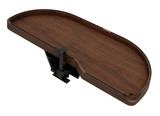 Rev-A-Shelf Craftsman Collection Solid Walnut Single-Tier Girasolo w/ Soft-Close and Black Accents for 18" Right Opening/Blind Left Corner Cabinets - 4871CC-WN-18-RMB