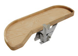 Rev-A-Shelf Maple Single-Tier Classic Girasolo w/ Soft-Close for 12" Left Opening/Blind Right Corner Cabinets - 4WLS871-12-L