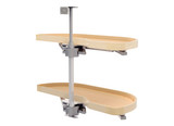 Rev-A-Shelf Maple Two-Tier Classic Girasolo w/ Soft-Close for 15" Right Opening/Blind Left Corner Cabinets - 4WLS87-15-R