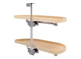 Rev-A-Shelf Maple Two-Tier Classic Girasolo w/ Soft-Close for 18" Right Opening/Blind Left Corner Cabinets - 4WLS87-18-R
