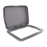 Rev-A-Shelf Metallic Silver Polymer Bi-Directional Lid for Rev-A-Shelf® 35 and 50 qt. Waste Containers - RV-3550-LID-17-1