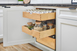 Rev-A-Shelf Natural Maple Pilaster Kit w/ BLUM Soft-Close for 24" Full-Height Base (2) Standard and (1) Tall Drawer Box, 27-1/4 x 1-1/8" Uprights - 4PIL27-24SC-3