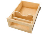 Rev-A-Shelf Natural Maple Paper Towel Drawer System w/ BLUM Soft-Close Slides for 18" Base Cabinets - 4PTD-18HSC-1