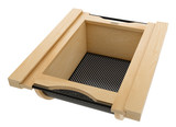Rev-A-Shelf Natural Maple/Black Produce Basket for 18" Base Cabinets - 4SSB-18-MPMB