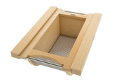 Rev-A-Shelf Natural Maple/Stainless-Steel Produce Basket for 15" Base Cabinets - 4SSB-15-MP