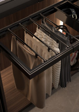 Rev-A-Shelf Pants Organizer Edge Insert w/ Skirt Hooks - 16" Depth, (10-pack) - 5E260-16-1