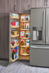 Rev-A-Shelf Polymer Full-Circle 5-Shelf Lazy Susans for Tall Pantry Cabinets - 6065-28-15-52
