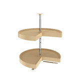 Rev-A-Shelf Polymer Pie-Cut 2-Shelf Lazy Susan for Corner Base Cabinets - LD-2942-24-15-1