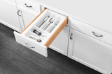Rev-A-Shelf Polymer Trim-to-Fit Glossy Drawer Insert Cutlery Organizer - GCT-1W-52