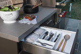 Rev-A-Shelf Polymer Trim-to-Fit Glossy Drawer Insert Cutlery Organizer - GCT-2W-52