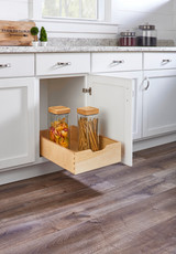 Rev-A-Shelf Standard Wood Pullout Drawer Box w/ BLUM Soft-Close for 18" Base Cabinets - 4WDB-15SC-1