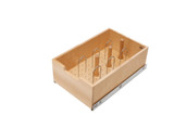 Rev-A-Shelf Tall Wood Pilaster Accessory Drawer w/ BLUM Soft-Close for 18" Base Cabinets - 4WDB7-PIL-18SC-1