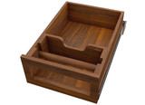 Rev-A-Shelf Walnut Paper Towel Drawer System w/ BLUM Soft-Close Slides for 18" Base Cabinets - 4PTD-WN18HSC-1