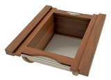 Rev-A-Shelf Walnut/Stainless-Steel Produce Basket for 18" Base Cabinets - 4SSB-18-WN