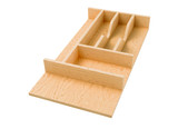 Rev-A-Shelf Wood "Right Fit" Shallow Cutlery Drawer Insert Organizer - 4WCT-15SH-1