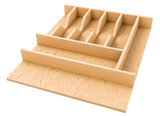 Rev-A-Shelf Wood "Right Fit" Shallow Cutlery Drawer Insert Organizer - 4WCT-21SH-1