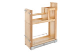 Rev-A-Shelf Wood Base Cabinet Paper Towel Pullout Organizer w/ Soft-Close - 448PTH-BCSC-8C
