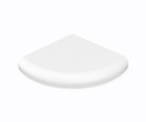 Swanstone 4 3/4" D x 4 3/4" W Corner Soap Dish in White - EXES20000.010