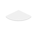 Swanstone Aerie Corner Shelf in White - EXES80000.010