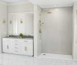 Swanstone 36" x 62" x 96 Traditional Subway Tile Glue up Shower Wall Kit in Birch - EXTSMK963662.226