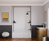 Swanstone 96 in. Metal Edge Trim Kit in Matte Black - EXETRMKAL.002