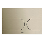 TOTO Wall Mount Dual Flush Round Push Plate - Dual Button, Brushed Nickel - YT970#N