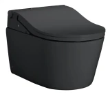 TOTO RP WASHLET®+ RW Wall-Hung Toilet - 1.28 GPF & 0.9 GPF - Auto Flush, Matte Black - CWT4474547CMFGA#MBL