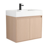 Fine Fixtures Crownpoint Wall Hung Vanity Cabinet 30" Wide, White Oak - CR30WO