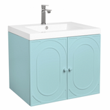 Fine Fixtures French Wall Hung Vanity 24" Wide, Ocean Spray, 2 Doors + 1 Drawer - CU24OS
