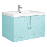 Fine Fixtures French Wall Hung Vanity 32" Wide, Ocean Spray, 2 Doors + 1 Drawer - CU32OS