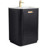 Fine Fixtures Shireplace Vanity 24" Wide, Carbon Black - SP24CB