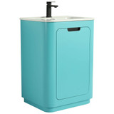 Fine Fixtures Shireplace Vanity Cabinet 24" Wide, Satin Tiffany Blue - SP24TB