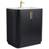 Fine Fixtures Shireplace Vanity Cabinet 30" Wide, Carbon Black - SP30CB