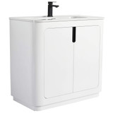 Fine Fixtures Shireplace Vanity Cabinet Cabinet 36" Wide, Satin White - SP36WH