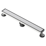 Fine Fixtures 24" Linear Shower Drain | Convertible Design | Satin Nickel - DRA24SN
