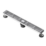 Fine Fixtures 24" Linear Shower Drain | Slotted Design | Polished Chrome - DRB24PC