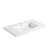 Fine Fixtures 32" W x 18" D Edgedale Bathroom Vanity Sink & Counter Top | Gel-Coated | 2" Thick Edge | - VET3218W